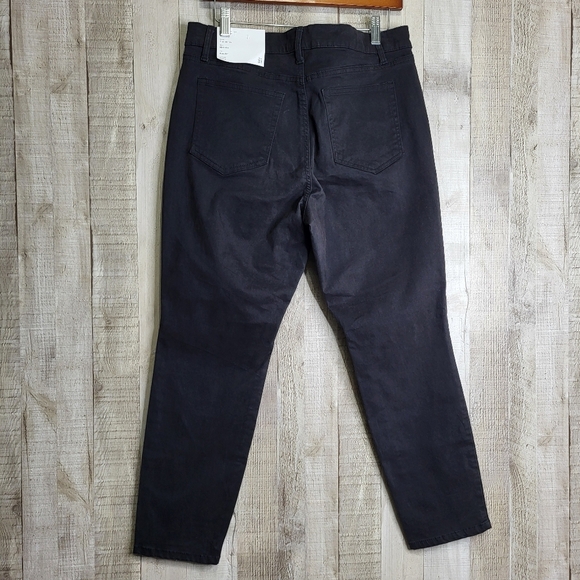 Loft Black Sateen Skinny Pants. Size 31 Petite - Picture 6 of 16